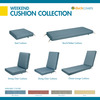 Classic Accessories Weekend 42" x 18" x 3" Outdoor Bench Cushion, Blue Shadow CBSBN42183